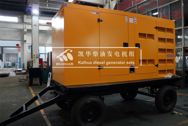 貴州工程200KW移動式發電機組成功出廠